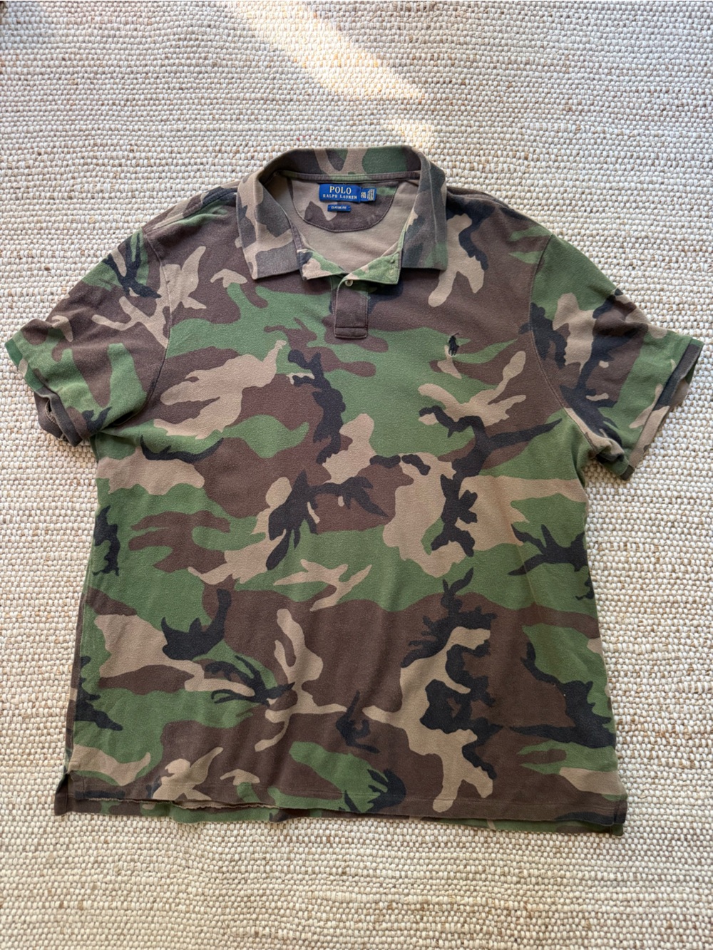 Polo Ralph Lauren Camo Classic Fit Cotton Polo Shirt XXL